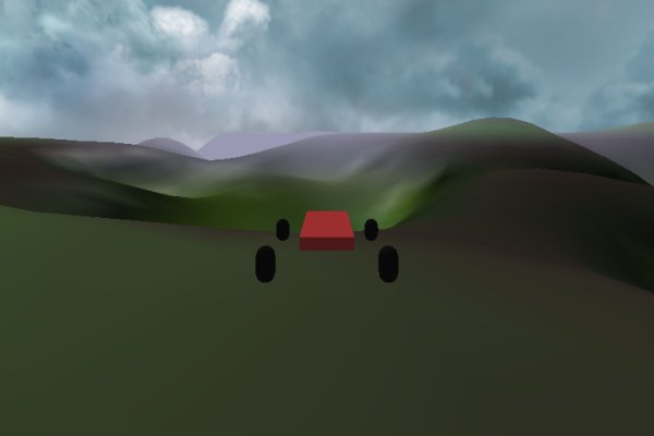 Terrain with fog and gradient testing.